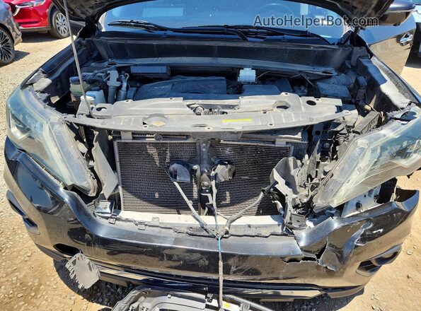 5N1DR2MM1JC607861 2018 NISSAN PATHFINDER Black Vista del compartimento del motor