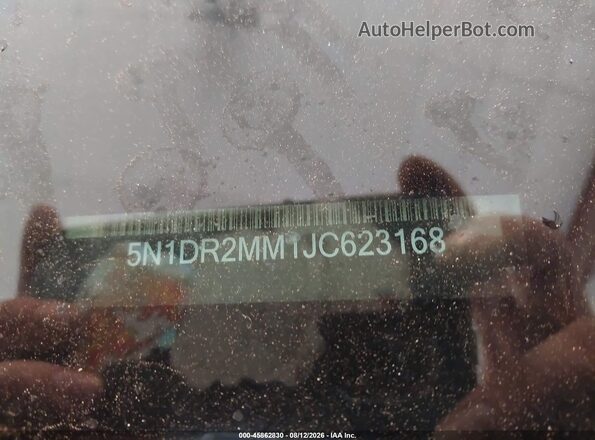 5N1DR2MM1JC623168 2018 NISSAN PATHFINDER Black Вид підкапотного простору