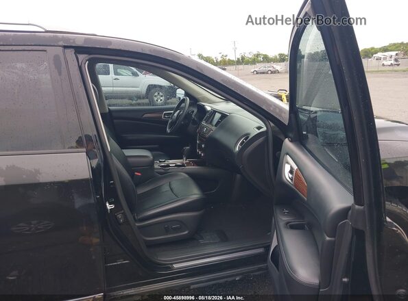 5N1DR2MM2HC664421 2017 NISSAN PATHFINDER Black წინა სალონის ხედი