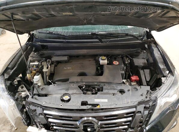 5N1DR2MM2JC607612 2018 NISSAN PATHFINDER Черный Вид подкапотного пространства