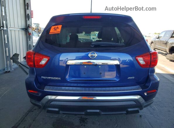 5N1DR2MM2JC632719 2018 NISSAN PATHFINDER Blue Rear view