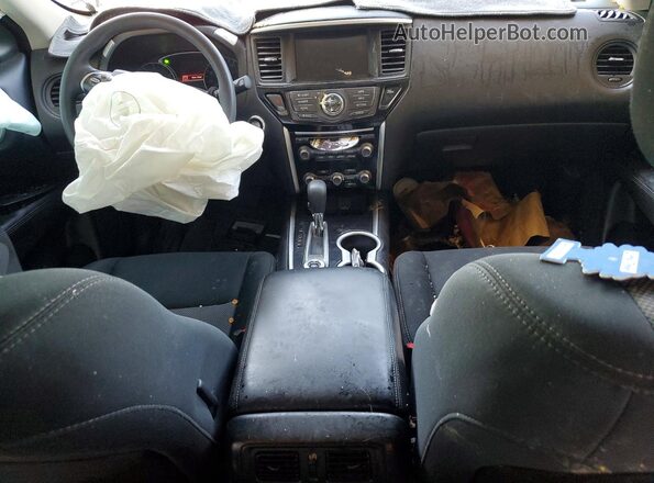 5N1DR2MM2JC632719 2018 NISSAN PATHFINDER Blue Dashboard view
