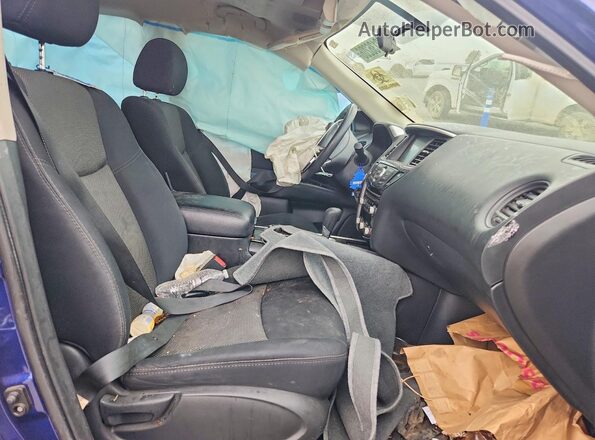 5N1DR2MM2JC632719 2018 NISSAN PATHFINDER Blue Front interior view