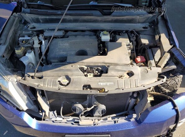 5N1DR2MM2JC632719 2018 NISSAN PATHFINDER Blue Engine compartment view