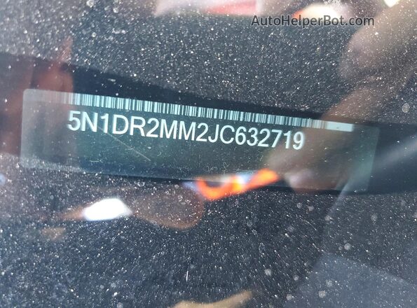 5N1DR2MM2JC632719 2018 NISSAN PATHFINDER Blue VIN sticker view