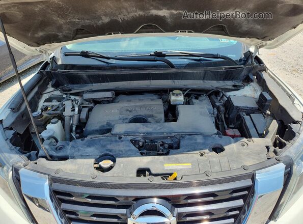 5N1DR2MM2KC606073 2019 NISSAN PATHFINDER White Vista del compartimento del motor