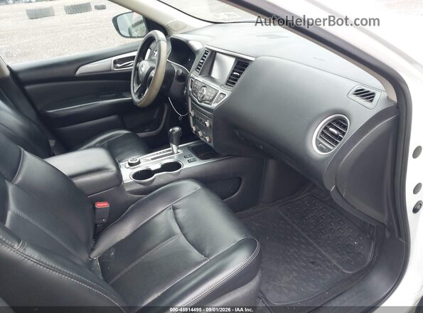 5N1DR2MM3HC681423 2017 NISSAN PATHFINDER White Vista interior delantera