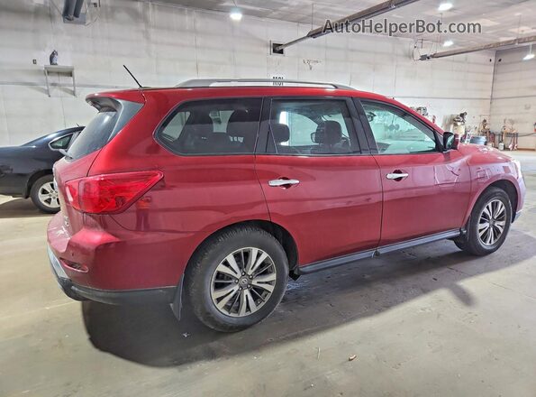 5N1DR2MM3JC609353 2018 NISSAN PATHFINDER Burgundy უკანა მარჯვენა