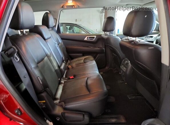 5N1DR2MM3JC609353 2018 NISSAN PATHFINDER Burgundy უკანა სალონის ხედი