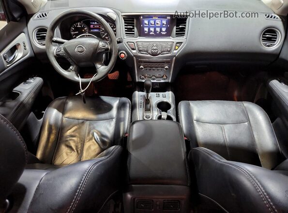 5N1DR2MM3JC609353 2018 NISSAN PATHFINDER Burgundy წინა პანელის ხედი