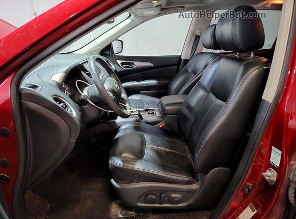 5N1DR2MM3JC609353 2018 NISSAN PATHFINDER Burgundy წინა სალონის ხედი