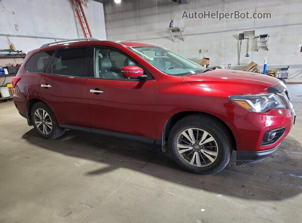 5N1DR2MM3JC609353 2018 NISSAN PATHFINDER Burgundy წინა მარჯვენა