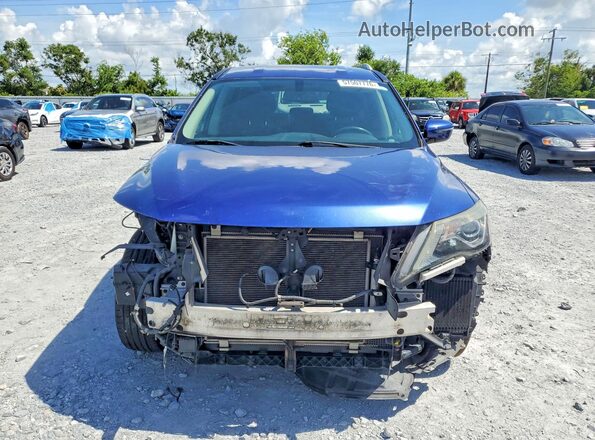 5N1DR2MM3JC636021 2018 NISSAN PATHFINDER Blue Front view