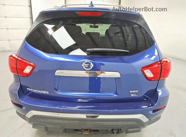 5N1DR2MM3KC588313 2019 NISSAN PATHFINDER Blue Вид ззаду