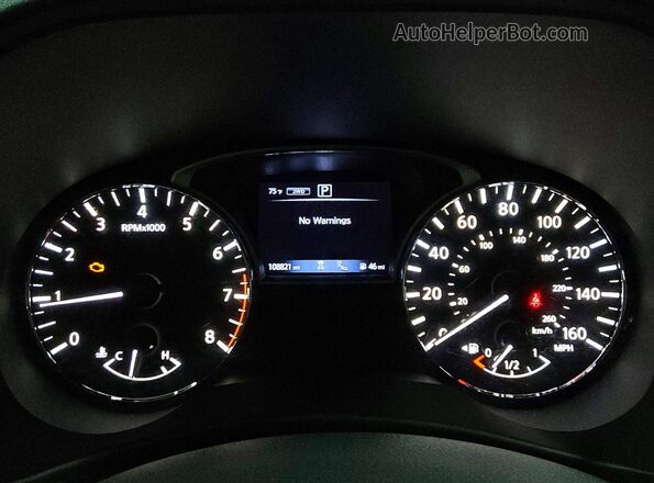 5N1DR2MM3KC588313 2019 NISSAN PATHFINDER Blue Вид щитка приладів