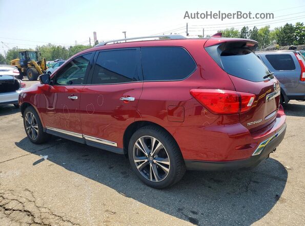 5N1DR2MM3KC606258 2019 NISSAN PATHFINDER Темно-бордовый Задняя левая четверть