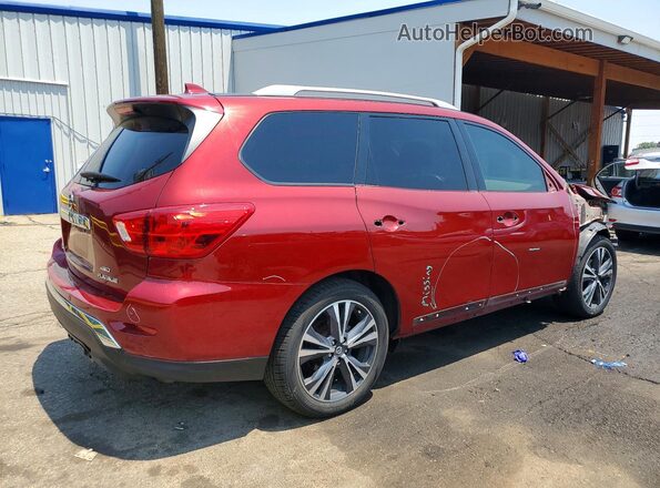 5N1DR2MM3KC606258 2019 NISSAN PATHFINDER Темно-бордовый Задняя правая четверть