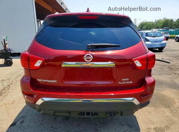 5N1DR2MM3KC606258 2019 NISSAN PATHFINDER Темно-бордовый Вид сзади