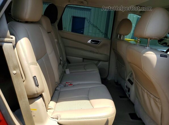 5N1DR2MM3KC606258 2019 NISSAN PATHFINDER Темно-бордовый Вид задней части салона
