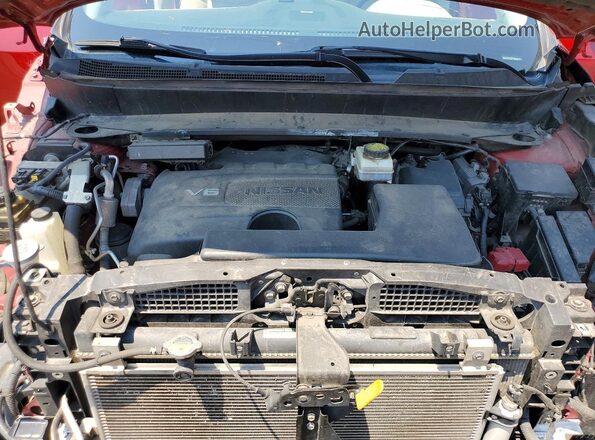 5N1DR2MM3KC606258 2019 NISSAN PATHFINDER Темно-бордовый Вид подкапотного пространства
