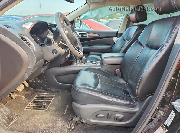 5N1DR2MM4HC620338 2017 NISSAN PATHFINDER Black Вид салону спереду