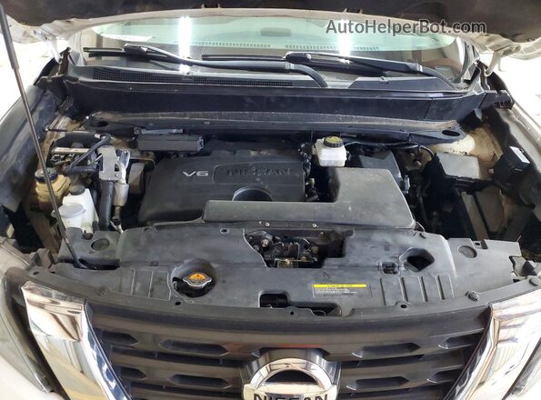 5N1DR2MM4HC641724 2017 NISSAN PATHFINDER White Vista del compartimento del motor
