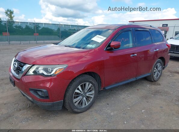 5N1DR2MM4HC693872 2017 NISSAN PATHFINDER Красный Передняя левая четверть