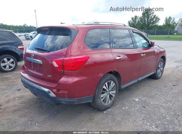 5N1DR2MM4HC693872 2017 NISSAN PATHFINDER Красный Задняя правая четверть