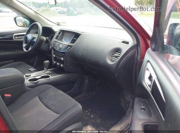 5N1DR2MM4HC693872 2017 NISSAN PATHFINDER Красный Вид салона спереди