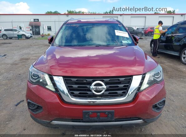 5N1DR2MM4HC693872 2017 NISSAN PATHFINDER Красный Вид щитка приборов