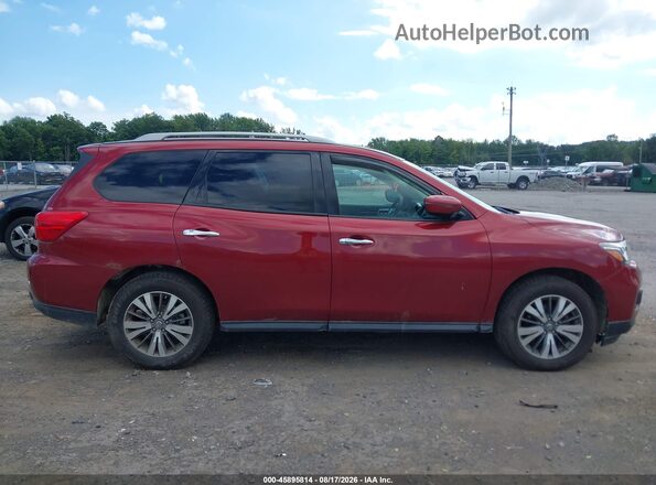 5N1DR2MM4HC693872 2017 NISSAN PATHFINDER Красный Вид задней части салона