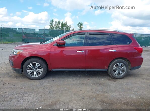 5N1DR2MM4HC693872 2017 NISSAN PATHFINDER Красный Панорамный вид салона 360°