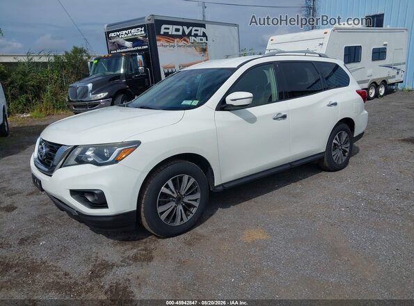 5N1DR2MM4JC606431 2018 NISSAN PATHFINDER Белый Передняя левая четверть