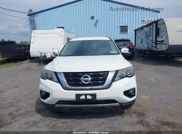 5N1DR2MM4JC606431 2018 NISSAN PATHFINDER Белый Вид щитка приборов
