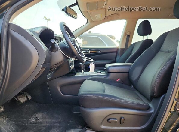 5N1DR2MM4KC586697 2019 NISSAN PATHFINDER Black Widok wnętrza z przodu