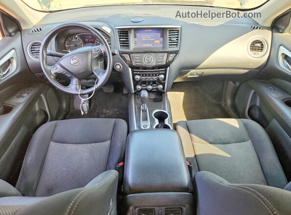 5N1DR2MM4KC586697 2019 NISSAN PATHFINDER Black Widok deski rozdzielczej