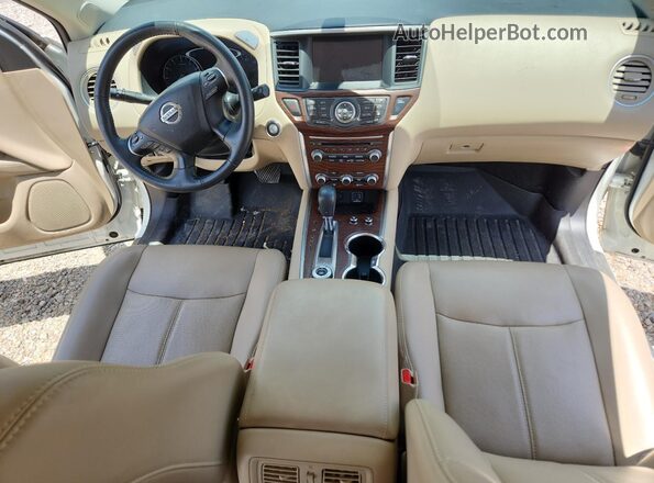 5N1DR2MM4KC633887 2019 NISSAN PATHFINDER White Dashboard view