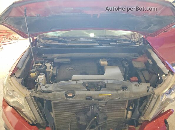 5N1DR2MM5HC626861 2017 NISSAN PATHFINDER Red ძრავის განყოფილების ხედი