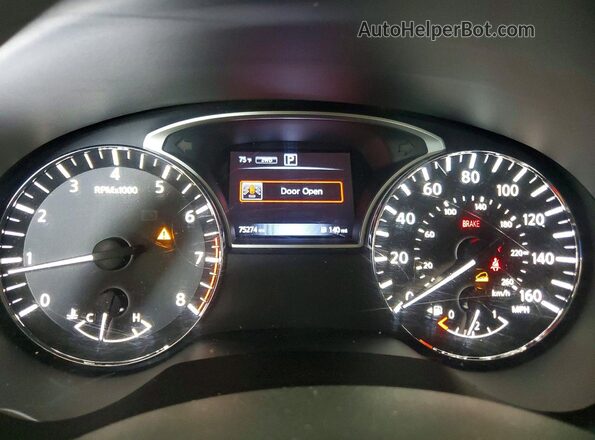 5N1DR2MM5HC626861 2017 NISSAN PATHFINDER Red ხელსაწყოთა პანელის ხედი