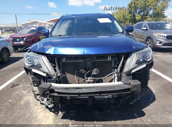 5N1DR2MM5KC581783 2019 NISSAN PATHFINDER Blue Widok wnętrza z tyłu