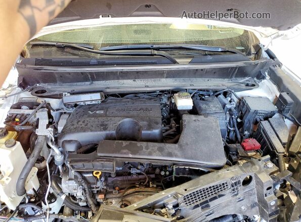 5N1DR2MM5KC621179 2019 NISSAN PATHFINDER White Vista del compartimento del motor