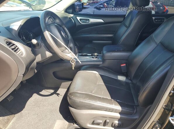 5N1DR2MM6HC609874 2017 NISSAN PATHFINDER Black Widok wnętrza z przodu