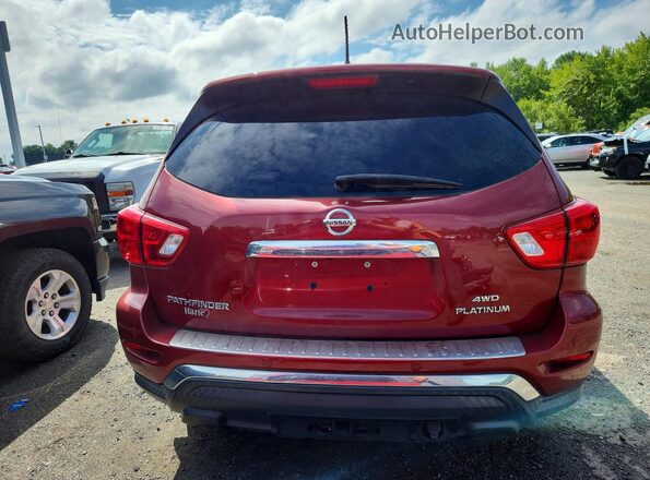 5N1DR2MM6HC628344 2017 NISSAN PATHFINDER Red Հետևի տեսք