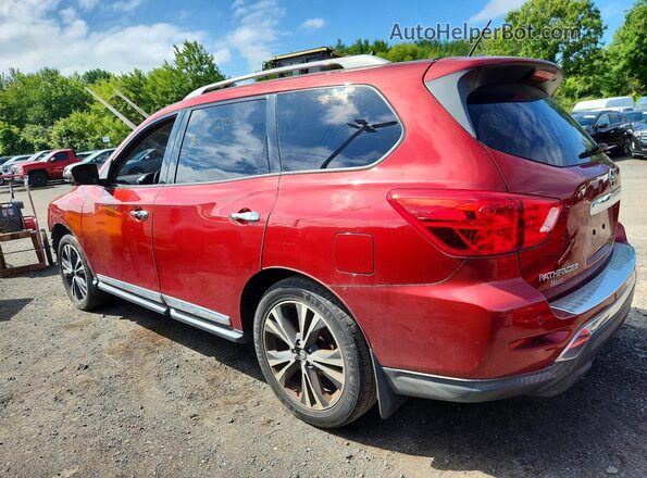 5N1DR2MM6HC628344 2017 NISSAN PATHFINDER Red Հետևի ձախ