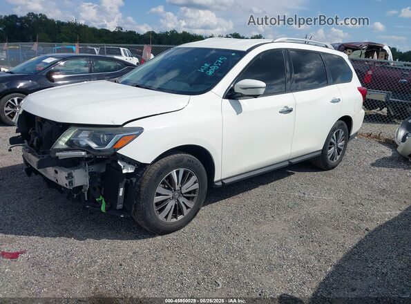 5N1DR2MM6JC606530 2018 NISSAN PATHFINDER White წინა მარცხენა ხედი სამი მეოთხედიდან