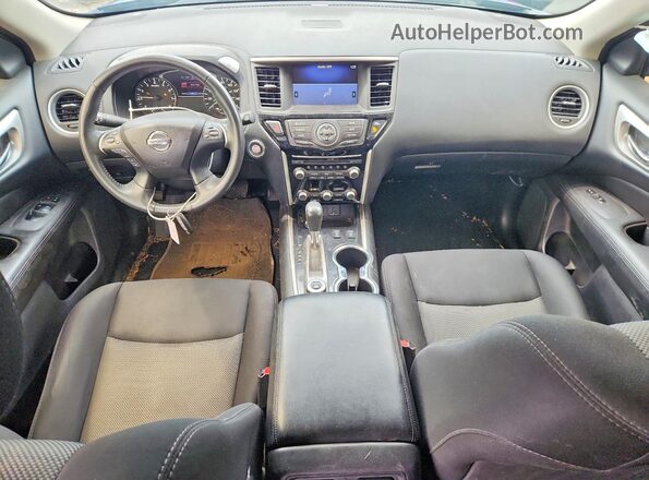 5N1DR2MM6JC614384 2018 NISSAN PATHFINDER Синий Вид панели приборов