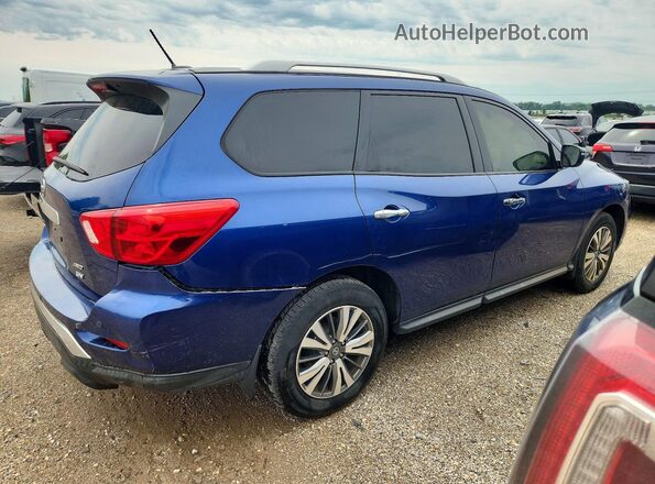 5N1DR2MM6JC614384 2018 NISSAN PATHFINDER Синий Задняя правая четверть