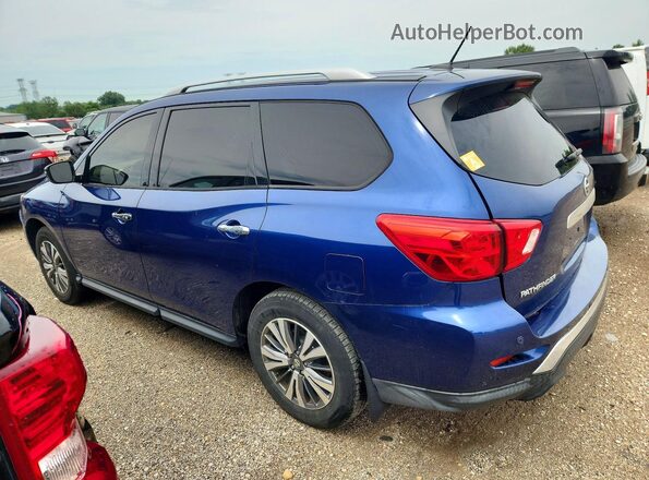5N1DR2MM6JC614384 2018 NISSAN PATHFINDER Синий Задняя левая четверть
