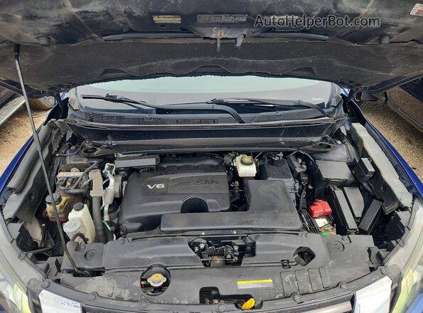 5N1DR2MM6JC614384 2018 NISSAN PATHFINDER Синий Вид задней части салона