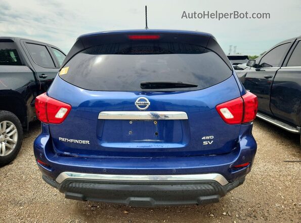 5N1DR2MM6JC614384 2018 NISSAN PATHFINDER Синий Вид сзади